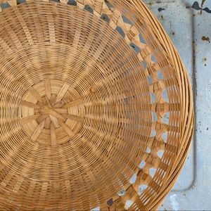 Vintage Boho Wicker Woven Basket